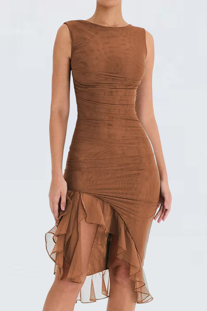Isadora Ruffle Midi Dress